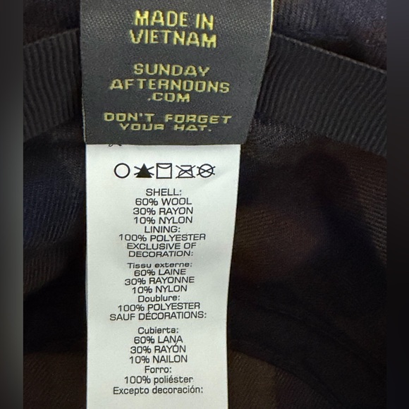 Sunday Afternoons Charter Cold Front Hat Unisex Winter Wool UPF 50 Fedora - Picture 14 of 16